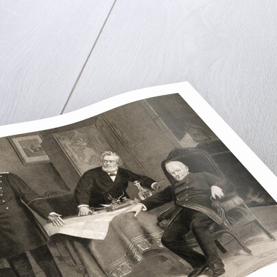 Otto von Bismarck with Adolphe Thiers and Jules Faure by Anonymous