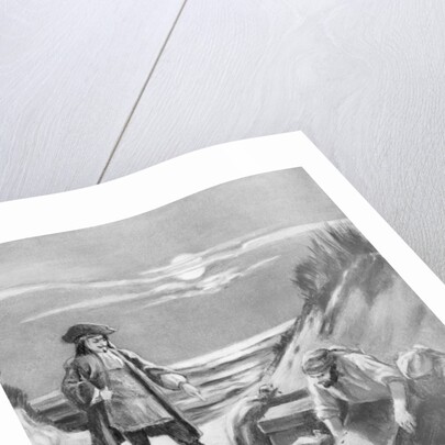 Illustration of Captain Kidd Burying Treasure by Anonymous