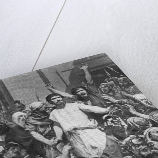 Painting of Barabbas with the Crowd by Anonymous
