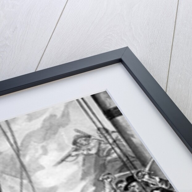 Illustration of Blackbeard and Maynard Dueling by Anonymous