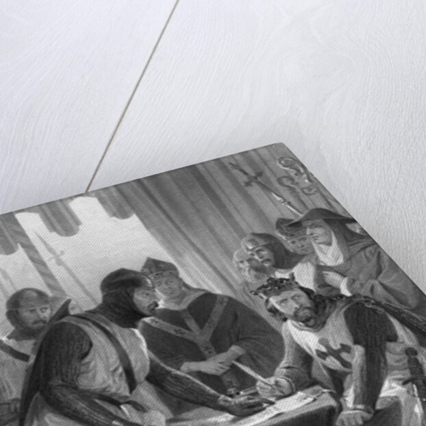 King John and Witnesses at Magna Carta Signing by Anonymous