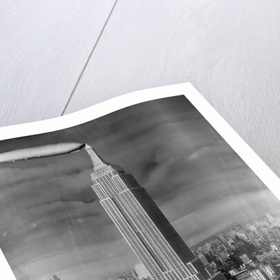 Dirigible Docked at Empire State Building by Anonymous