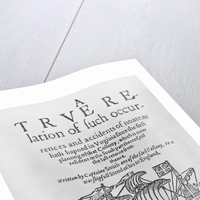 Title of Captain John Smith's True Relation by Anonymous