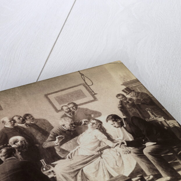 Illustration of an Early Hypnotism Attempt by R. Falkenberg