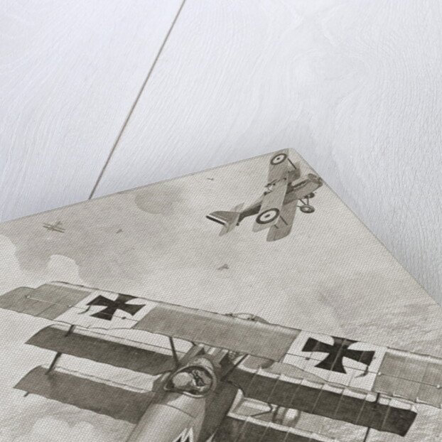World War I Plane Fight by Anonymous