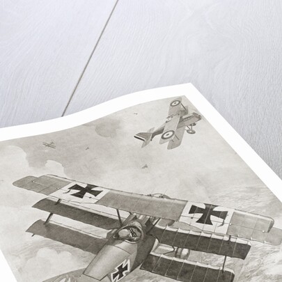 World War I Plane Fight by Anonymous