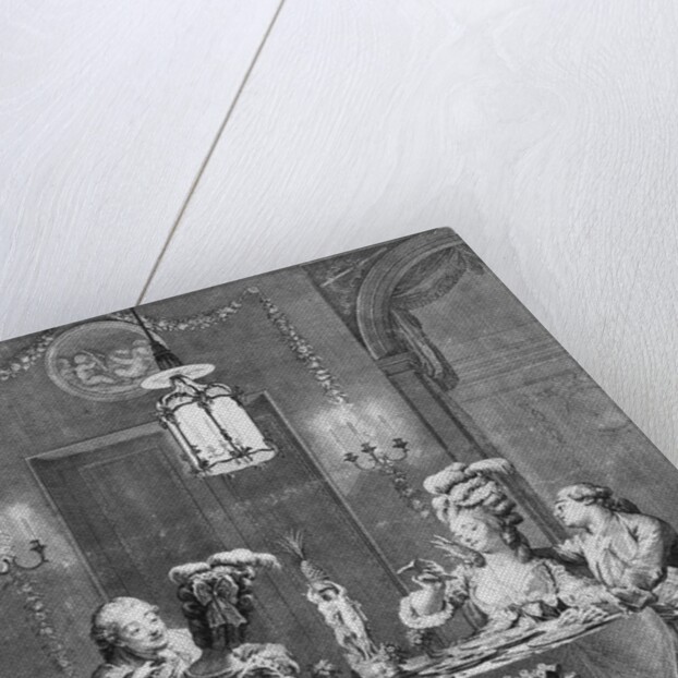 Le Souper Fin Engraving by Jean-Michel Moreau