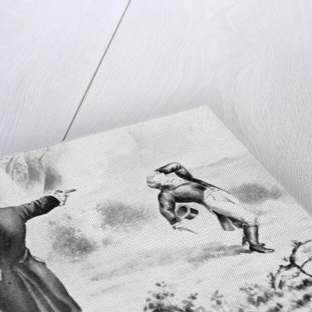 Illustration of the Duel Between Alexander Hamilton and Aaron Burr by Anonymous