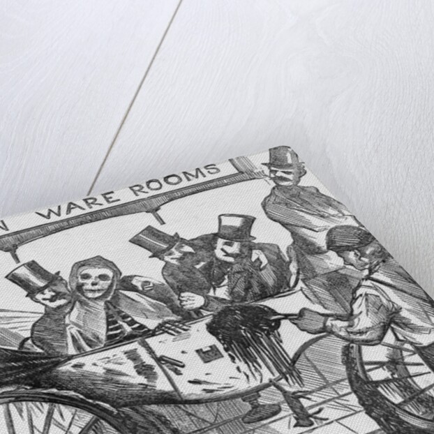 Illustration on Subject of Cholera Fear Among New York Citizens by Anonymous