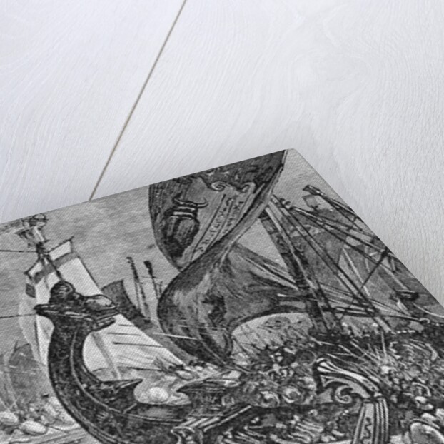 Ships at Battle Scene by Anonymous