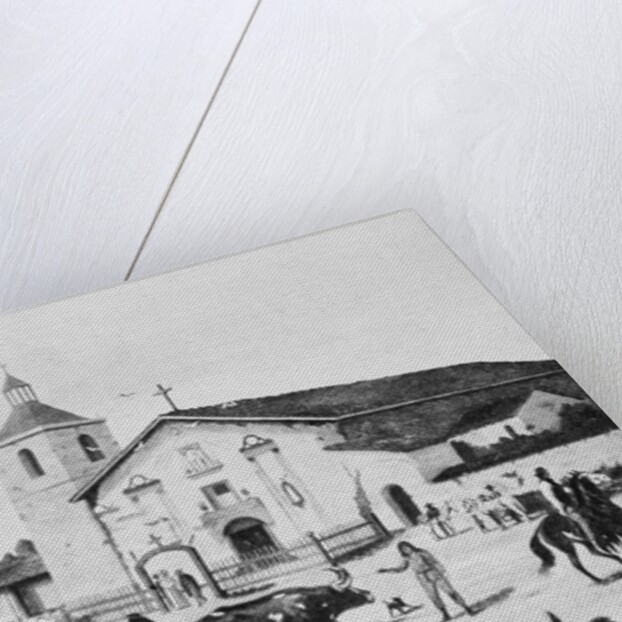 Painting of Mission Santa Clara de Asis in the Old Days by Anonymous