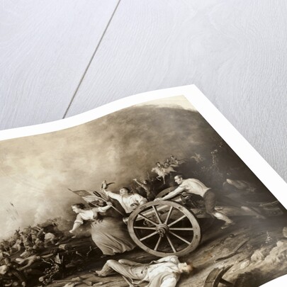 Battle Scene with Molly Pitcher by Anonymous