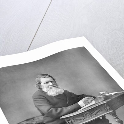 Writer John Ruskin at Desk by Anonymous