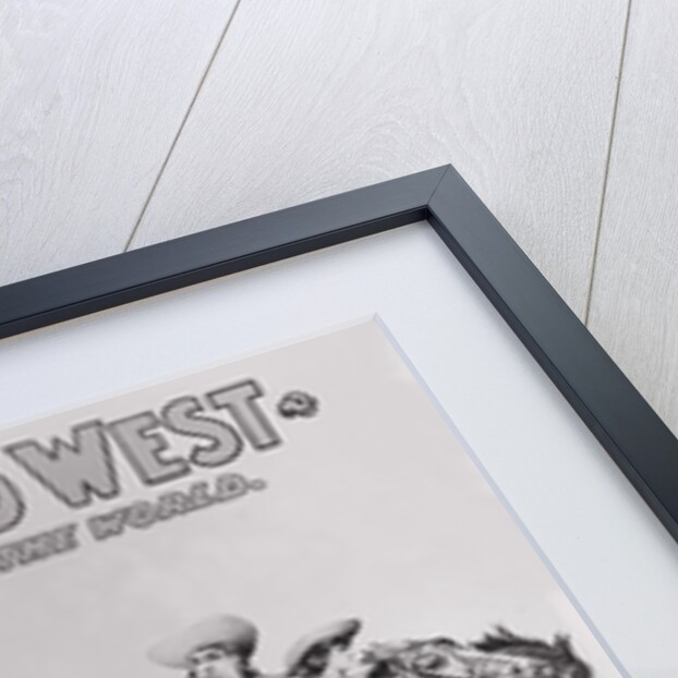 Poster on the Wild West by Anonymous
