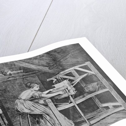 Woman Weaving by Anonymous