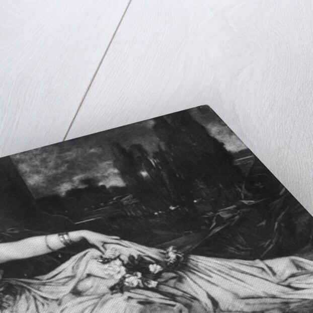 Roman Empress Reclined with Flowers by Anonymous