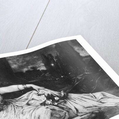 Roman Empress Reclined with Flowers by Anonymous