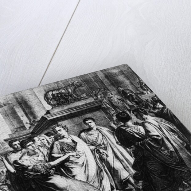 Julius Caesar and Wife in Crowd by Anonymous