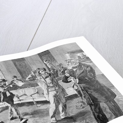 Illustration of President James Garfield's Assassination by Anonymous