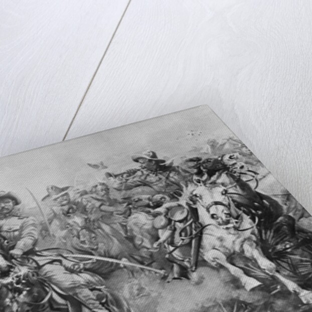 Teddy Roosevelt Leading Rough Riders by Anonymous