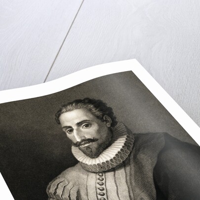 Portrait of Spanish Writer Cervantes Famous for Don Quixote by Corbis