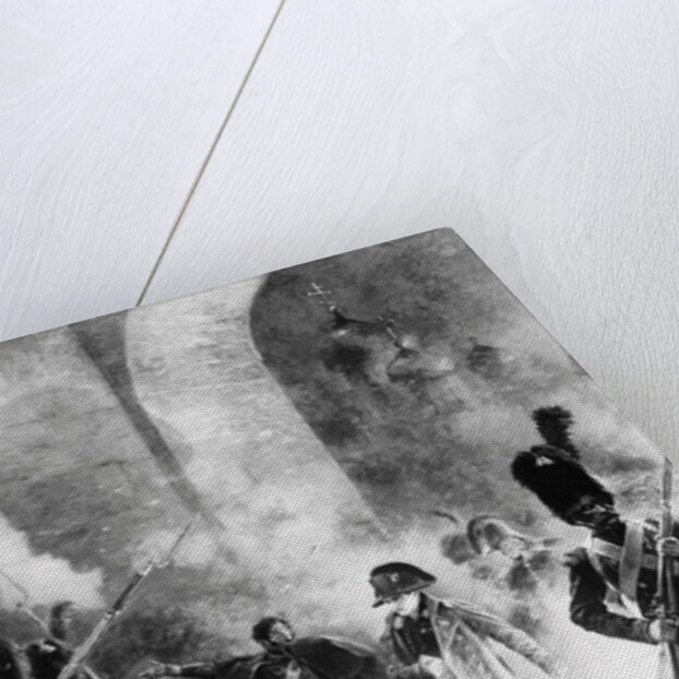 Napoleon Leaving Burning Kremlin by Anonymous