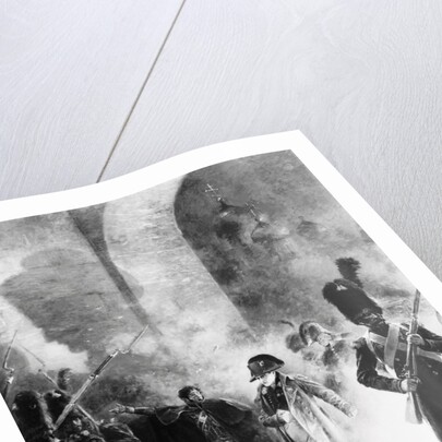 Napoleon Leaving Burning Kremlin by Anonymous