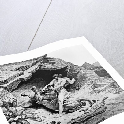 Samson Killing Lion by Anonymous