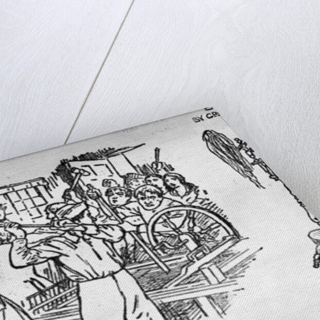 Destruction of Spinning Jenny in England by Anonymous