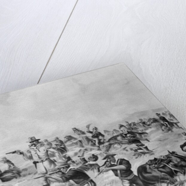 Illustration Depicting Custer Massacre by Anonymous