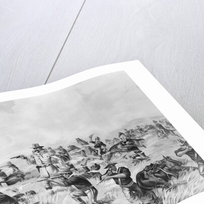 Illustration Depicting Custer Massacre by Anonymous