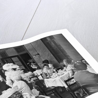 Citizens Dining at Tables by Anonymous