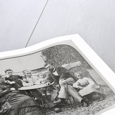 Portrait of Gustave Eiffel and Family Members on Lawn by Anonymous