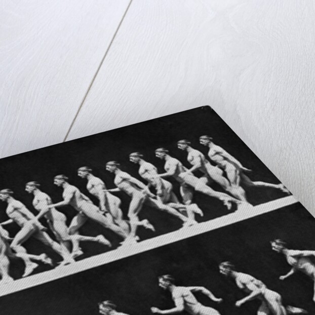 Sequential Frames of Nude Man Walking and Running by Anonymous