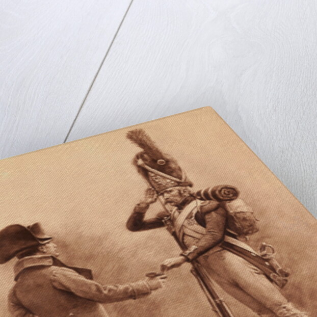 Soldier Saluting Napoleon by Anonymous