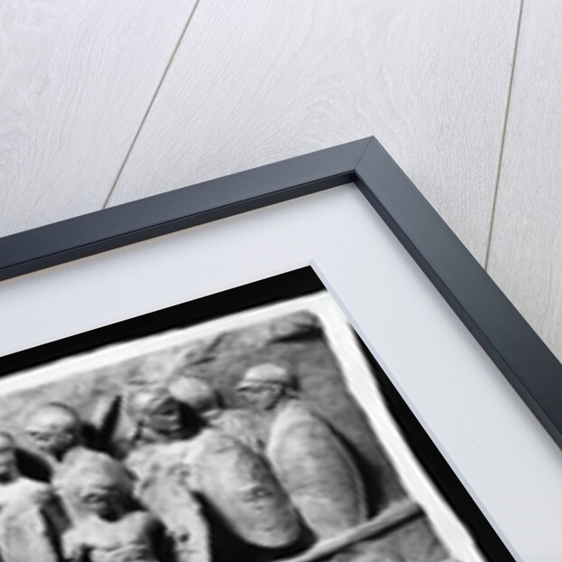 Roman Relief Sculpture with Soldiers on Boat by Corbis