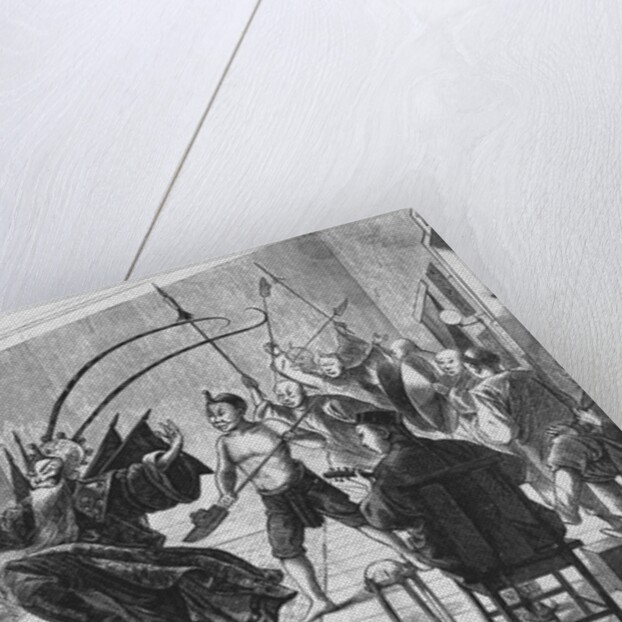 Illustration Showing Chinese Opera by Anonymous