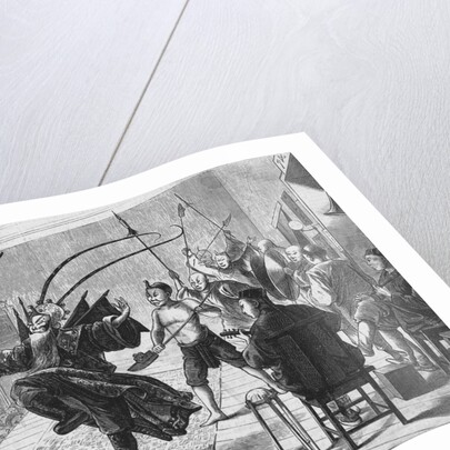 Illustration Showing Chinese Opera by Anonymous