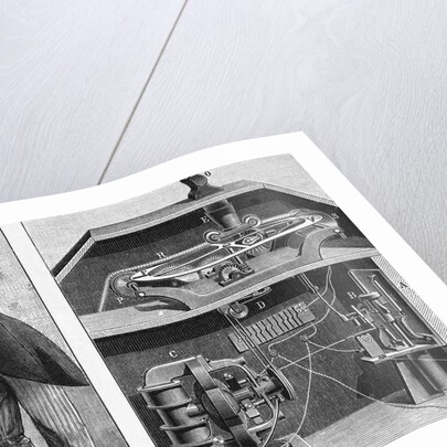 Man and Depicted Machinery by Anonymous