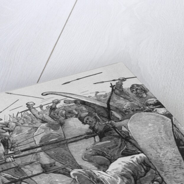 Spartans Engaging in Battle by Anonymous