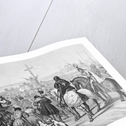 Haranguing Crusaders Before Wall of Jerusalem by Anonymous