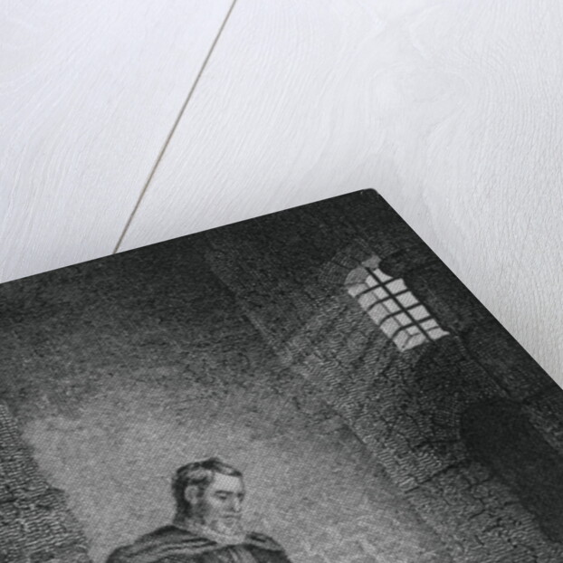 Christopher Columbus with Bowed Head in Jail Cell by Anonymous