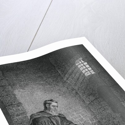 Christopher Columbus with Bowed Head in Jail Cell by Anonymous