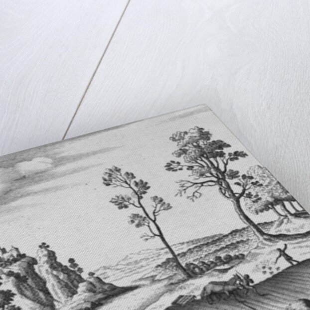 Engraving of Strip Farming by Wenceslaus Hollar
