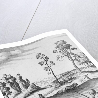 Engraving of Strip Farming by Wenceslaus Hollar