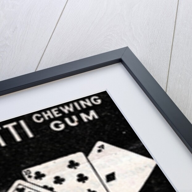 Gum Advertisement with Two Hands Holding Playing Cards by Anonymous