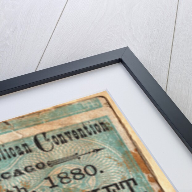 Display of the 1880 National Republican Convention Ticket by Anonymous