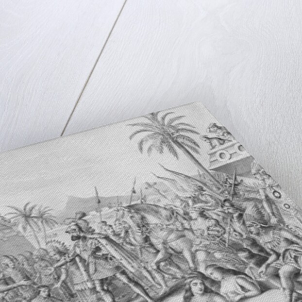 Entrance of Cortez into Mexico Lithograph by Anonymous
