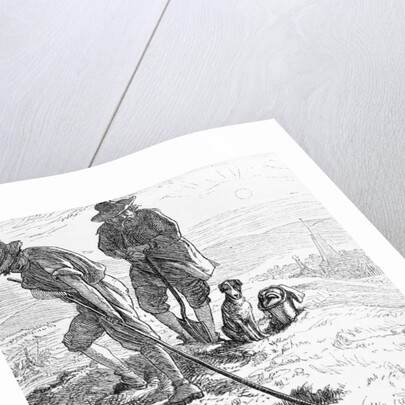 Man Burying Body with London Plague by Anonymous