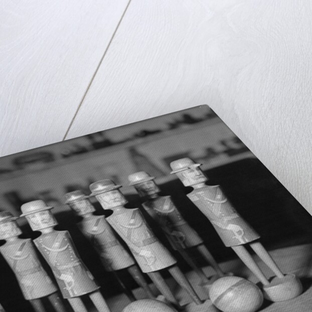 Antique Wooden Balls and Toy Soldiers by Anonymous